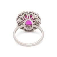 PINK SAPPHIRE AND DIAMOND RING