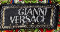 A Gianni Versace Silk Print Cropped Blouse, Size 44.