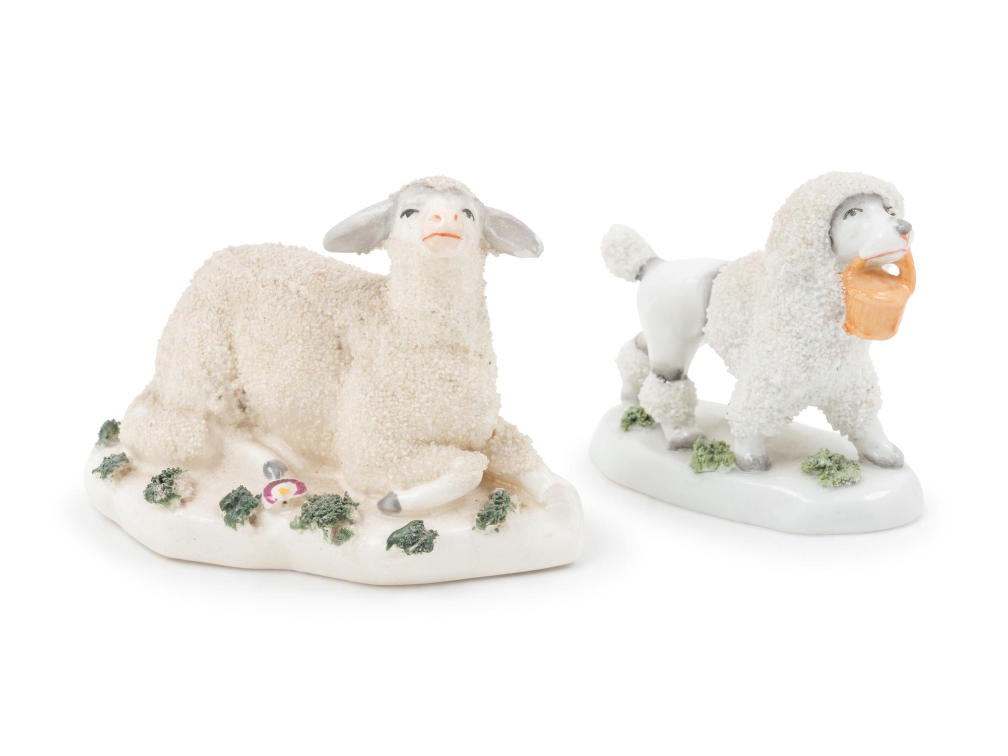 Two Chelsea Porcelain Animal Figures