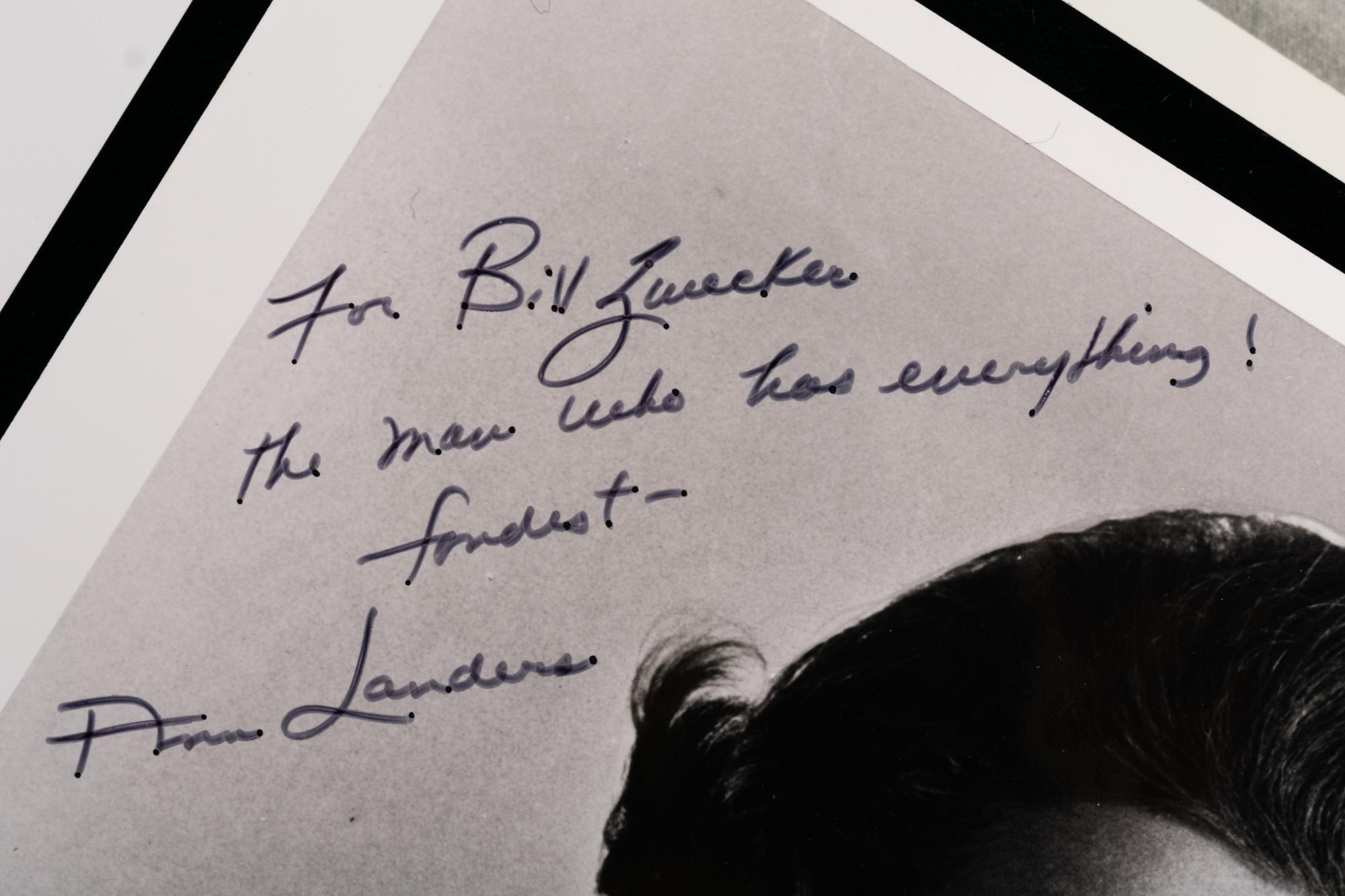 (Celebrity) A group of 20 autographed photographs of celebrities; comprising: