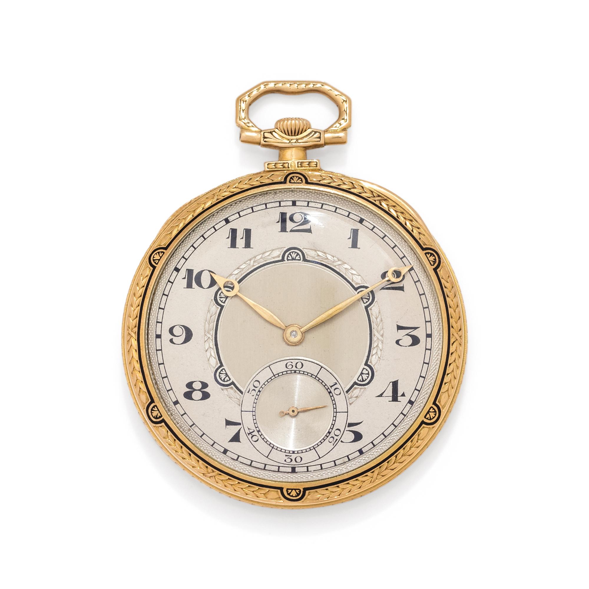 VACHERON CONSTANTIN, 18K YELLOW GOLD OPEN FACE POCKET WATCH
