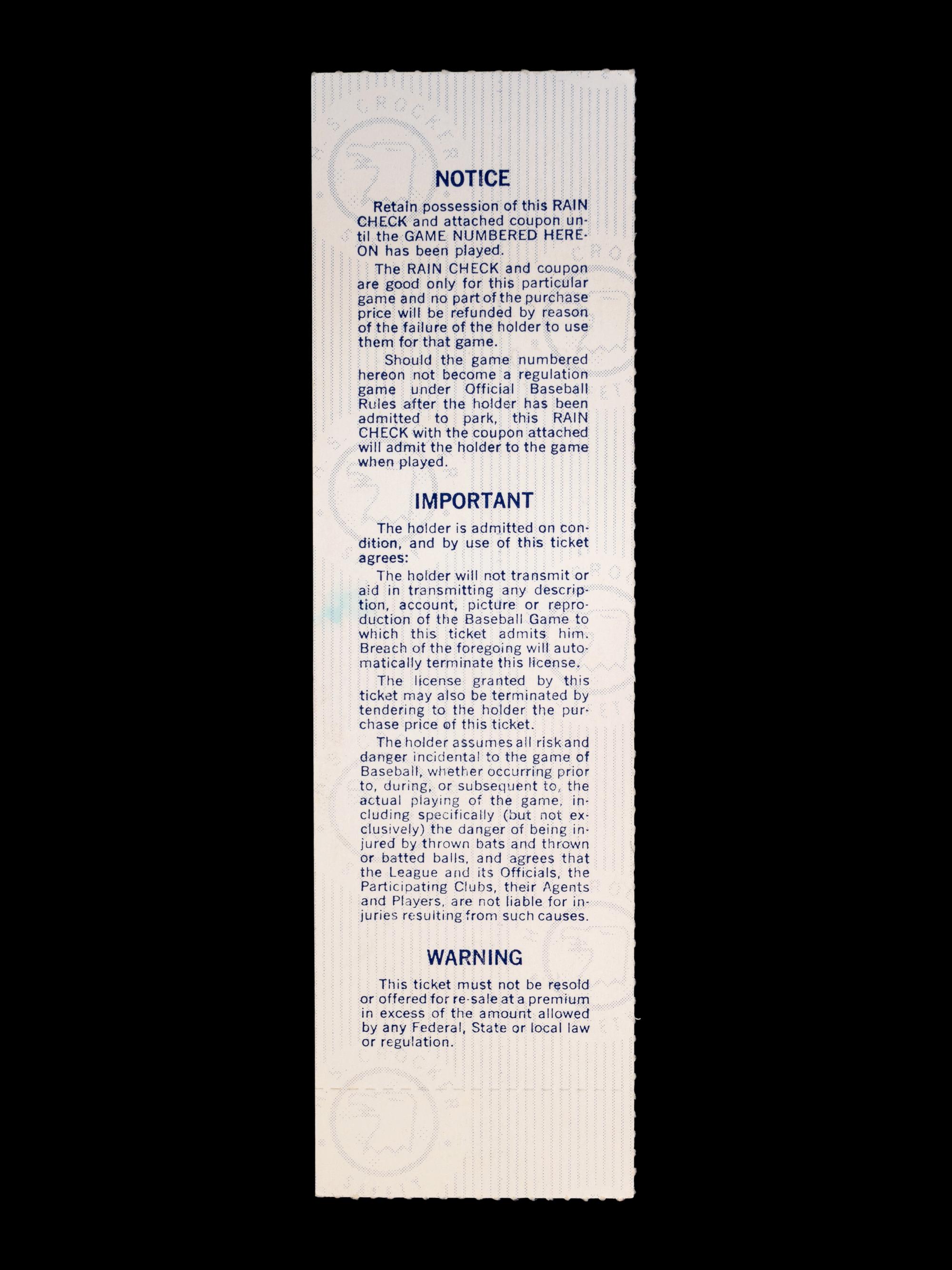 A Group of 1970s Cincinnati Reds Pete Rose Riverfront Stadium Ephemera (Including National League Playoffs, World Series),