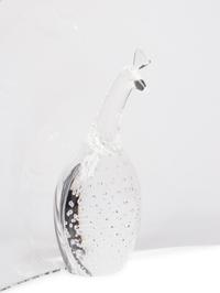 A Steuben Glass Peacock Sculpture