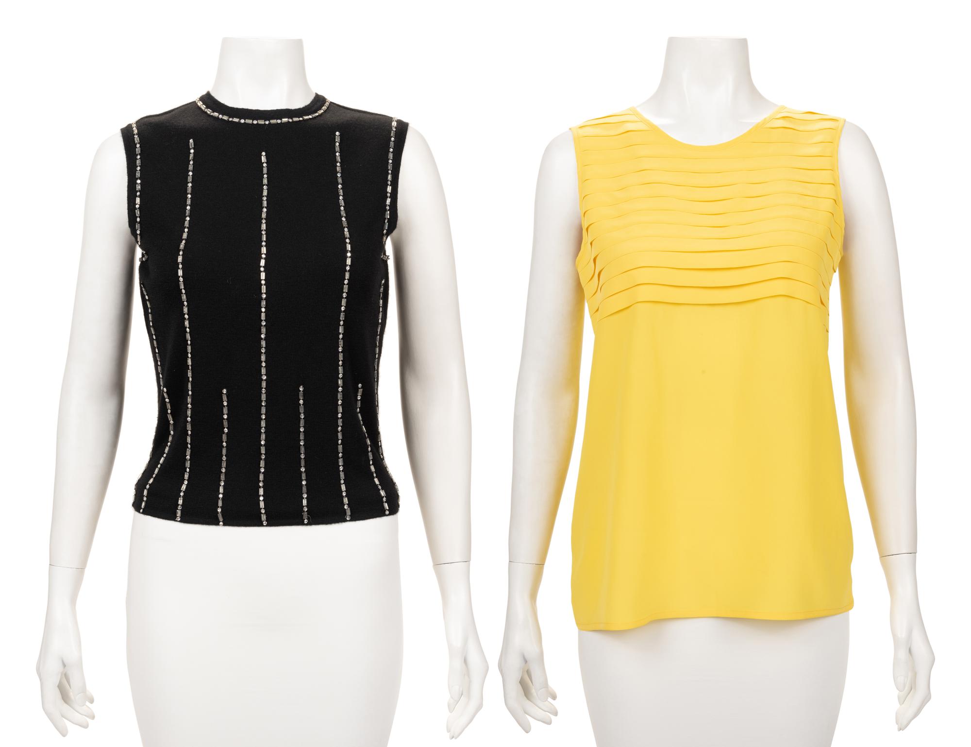 Two Chanel Sleeveless Tops, 2000s