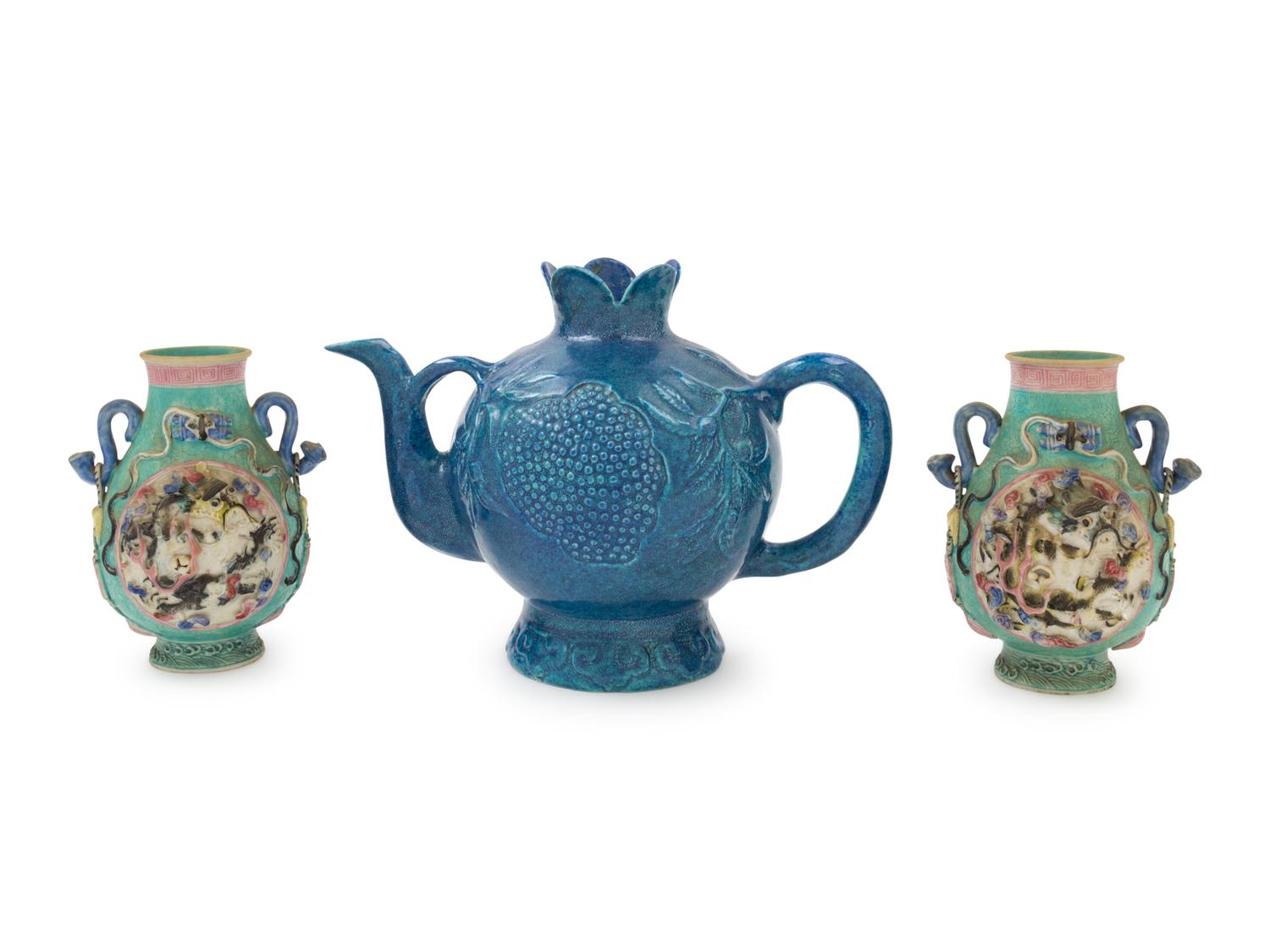 Three Chinese Porcelain Articles