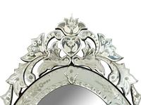 A Venetian Style Cut and Etched Glass Mirror