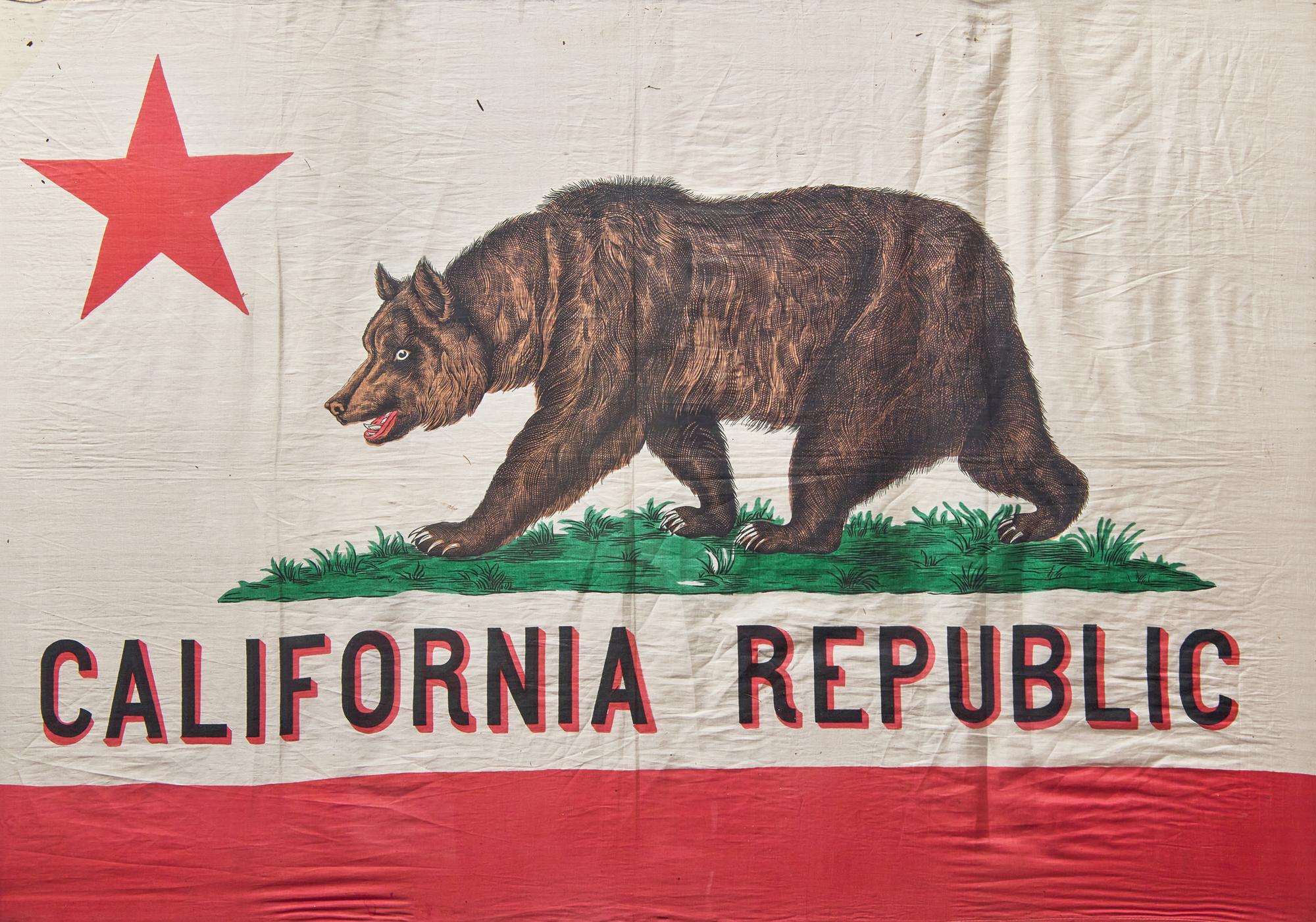 [California] California Republic State Flag