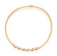 BICOLOR GOLD AND DIAMOND NECKLACE