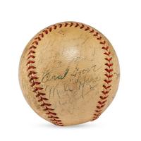 A 1944 Chicago White Sox Team Signed Autograph Baseball