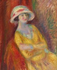 William Glackens (American, 1870-1938) — The Yellow Dress