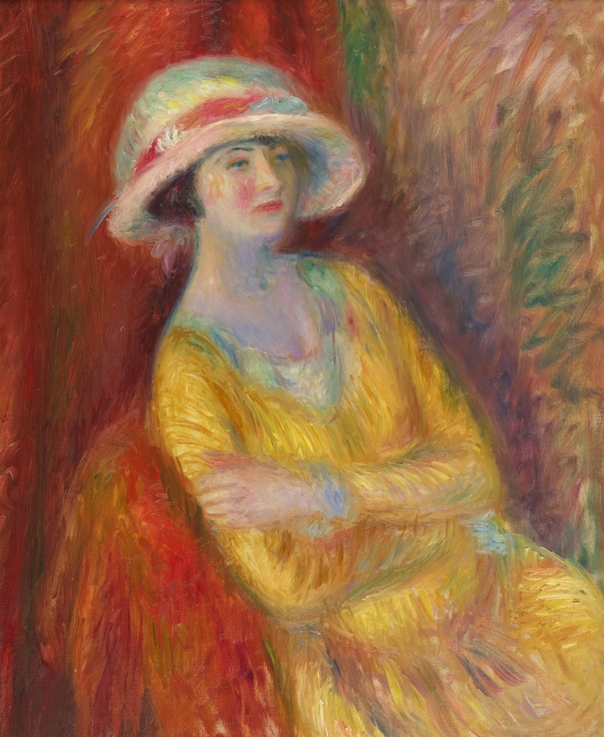 William Glackens (American, 1870-1938) — The Yellow Dress