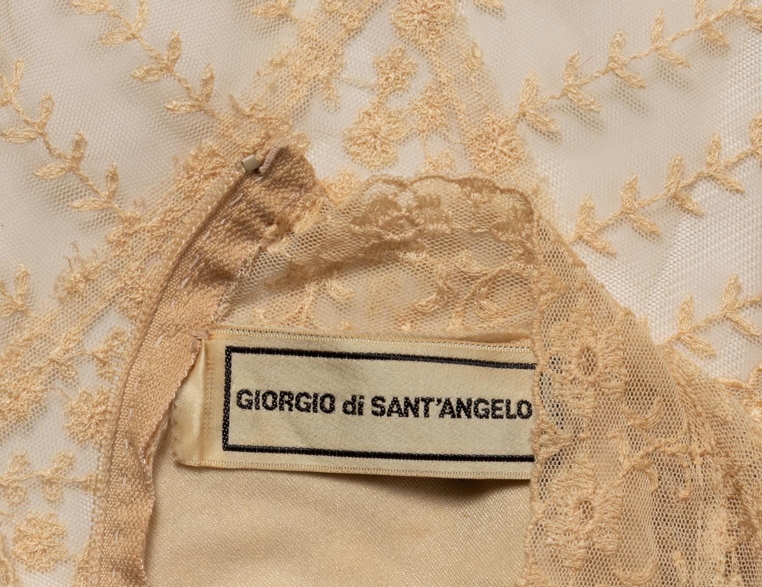 Giorgio di' Sant'Angelo Lace Dress, 1970s