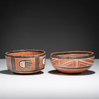 Ancestral Pueblo, Four Mile Polychrome Pottery Bowls
