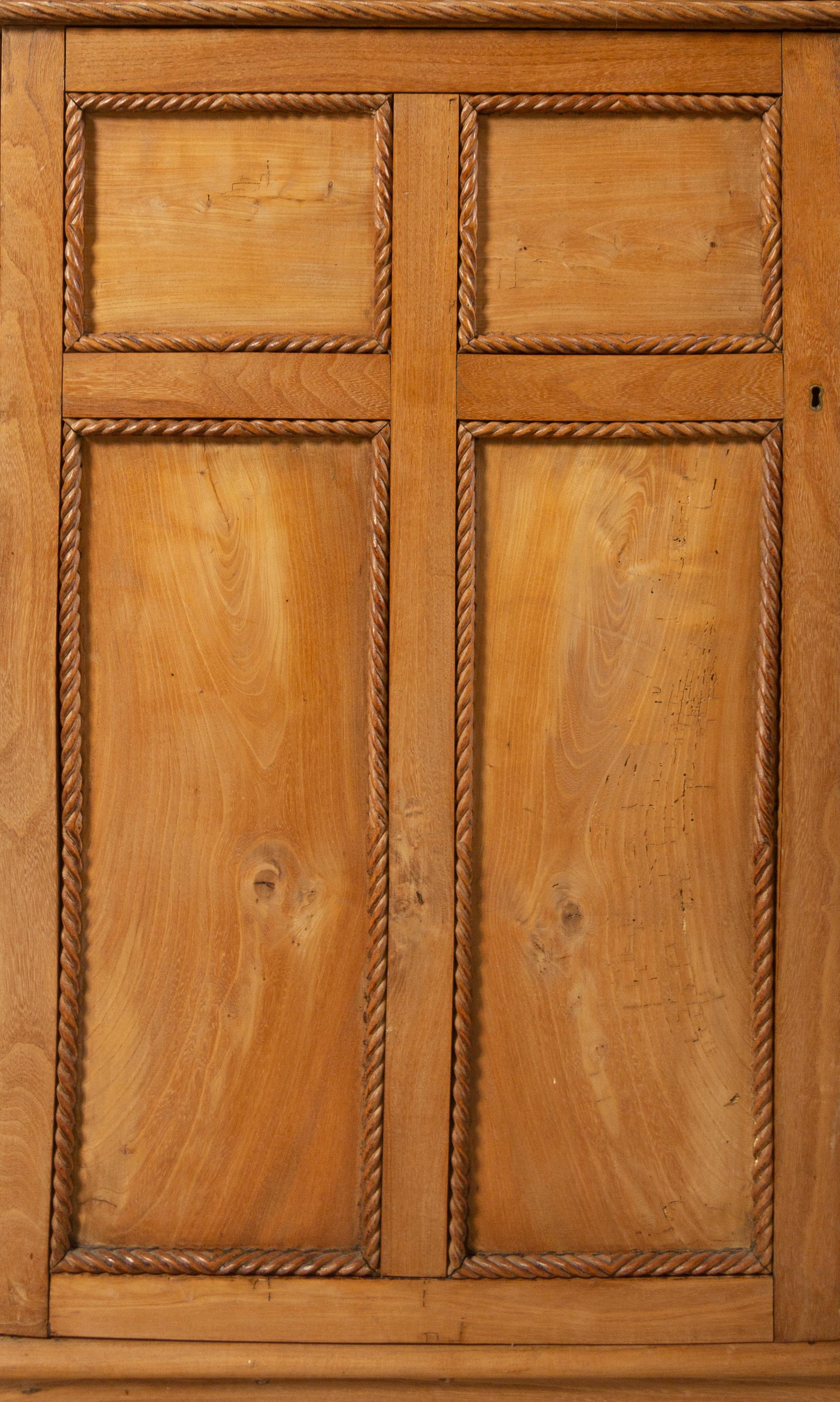 An English Pine Breakfront Bookcase