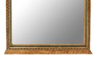 A Large Italian Neoclassical Style Painted and Parcel Gilt Mirror