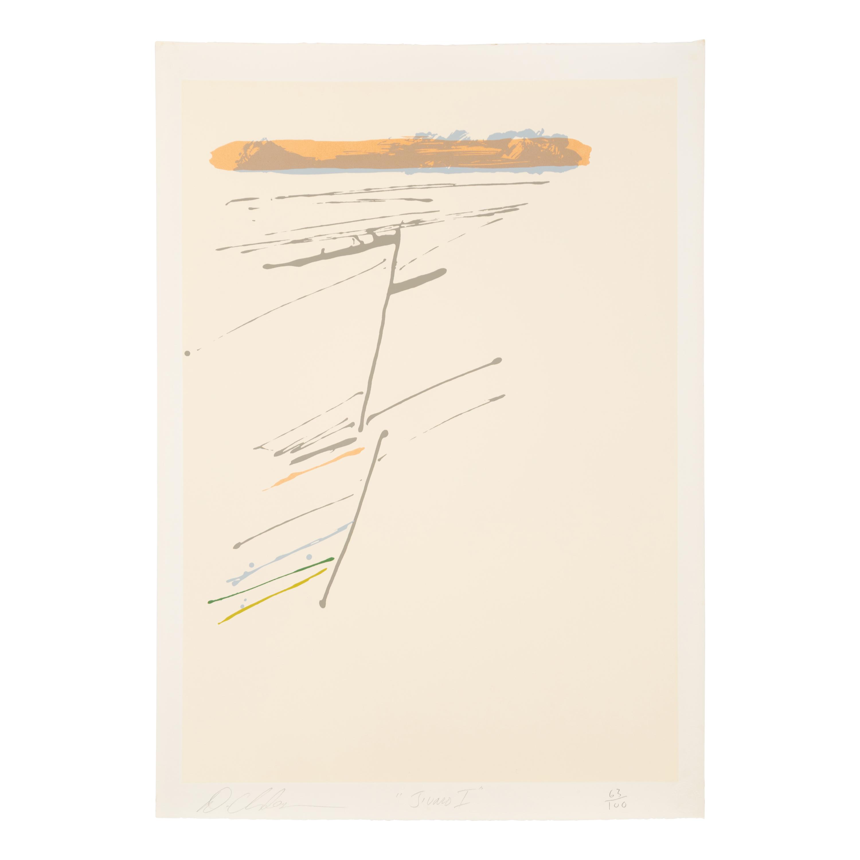 Dan Christensen (American, 1942-2007) — Jivaro I, Jivaro II, MicMac I, and MicMac II (four works)