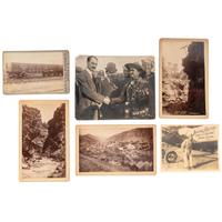 [TRANSPORTATION]. A group of early photographs, imprints, and documents related to transportation, including: