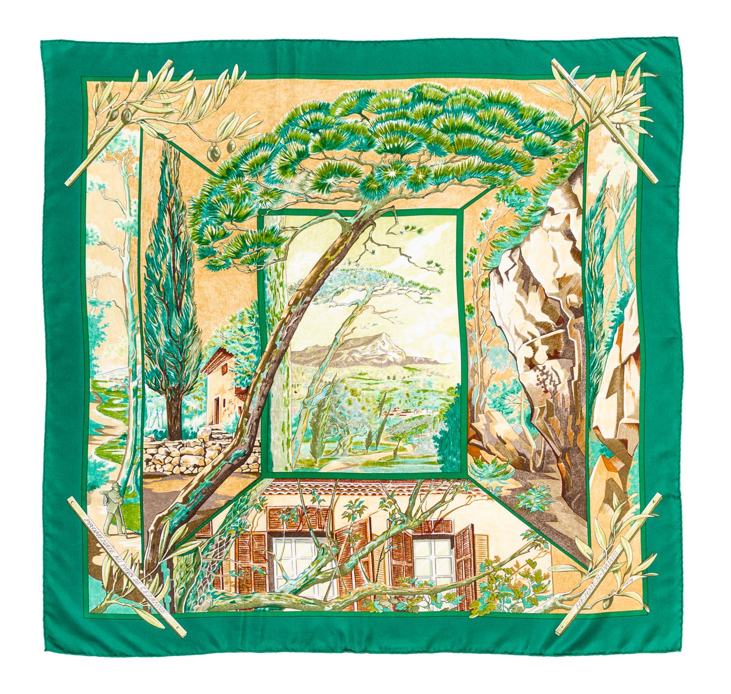 An Hermes 90cm Silk Scarf, 36" x 36".