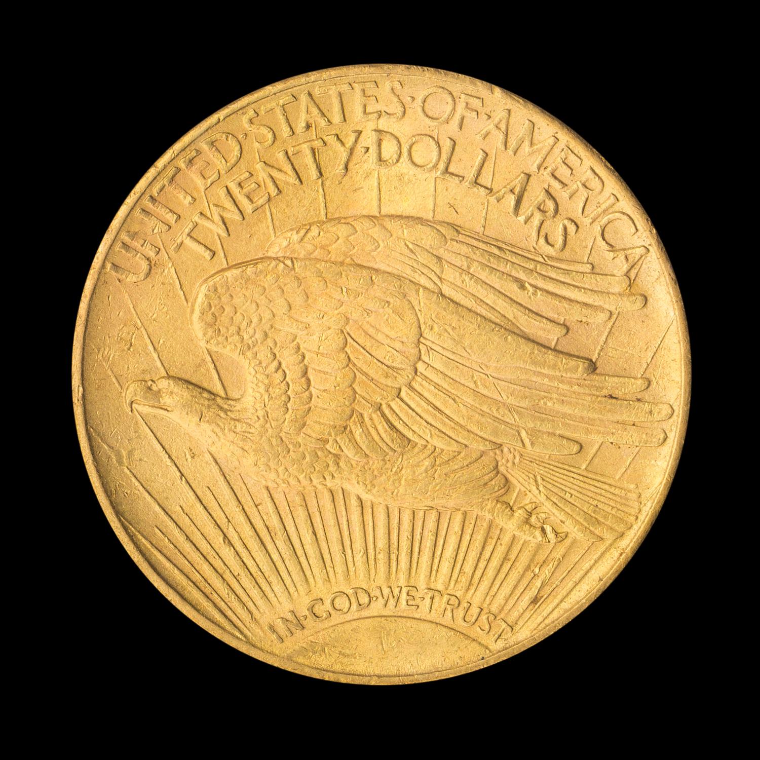 A United States 1913-S St. Gaudens $20 Gold Coin