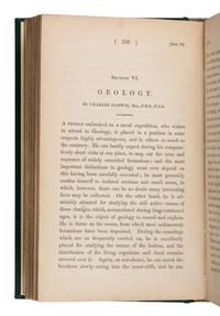 [Darwin, Charles (1809-1882)]. "Geology." In: A Manual of Scientific Enquiry . Sir John F. W. Herschel, editor. London: John Murray, 1849.
