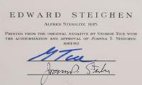 A group of twenty-one photographs (from Twenty-five Photographs printed by George Tice with labels signed by George Tice and Joanna Steichen)
