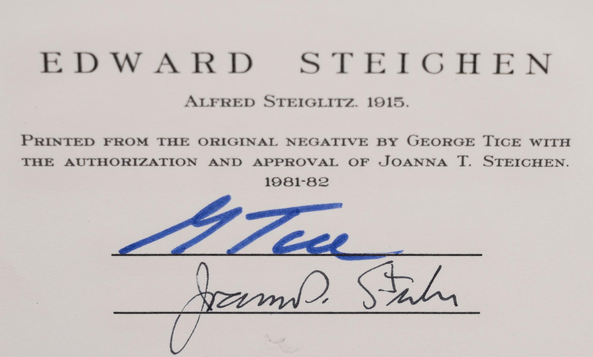 A group of twenty-one photographs (from Twenty-five Photographs printed by George Tice with labels signed by George Tice and Joanna Steichen)