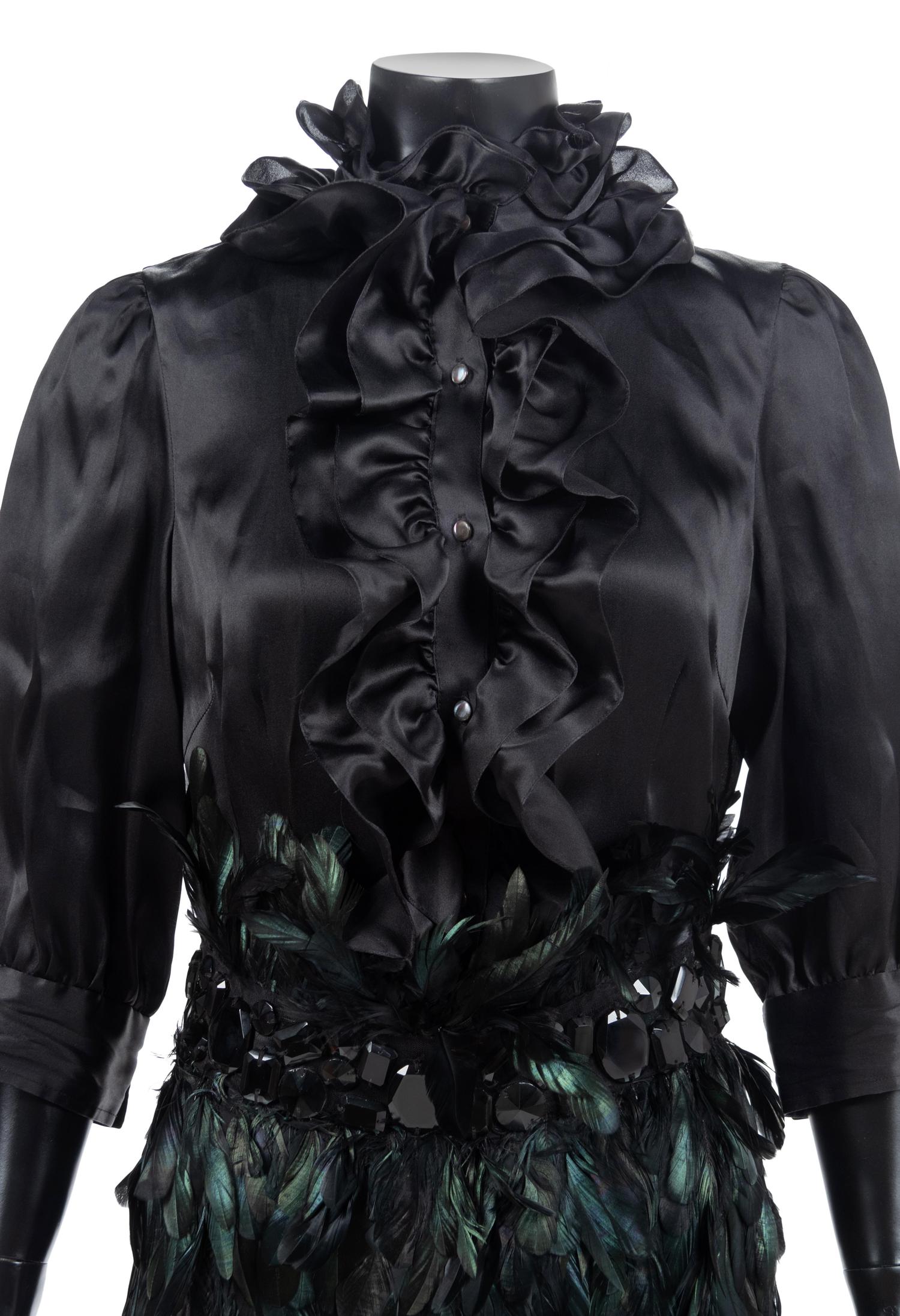 Naeem Khan Black Feather Ensemble, 1990-2000s