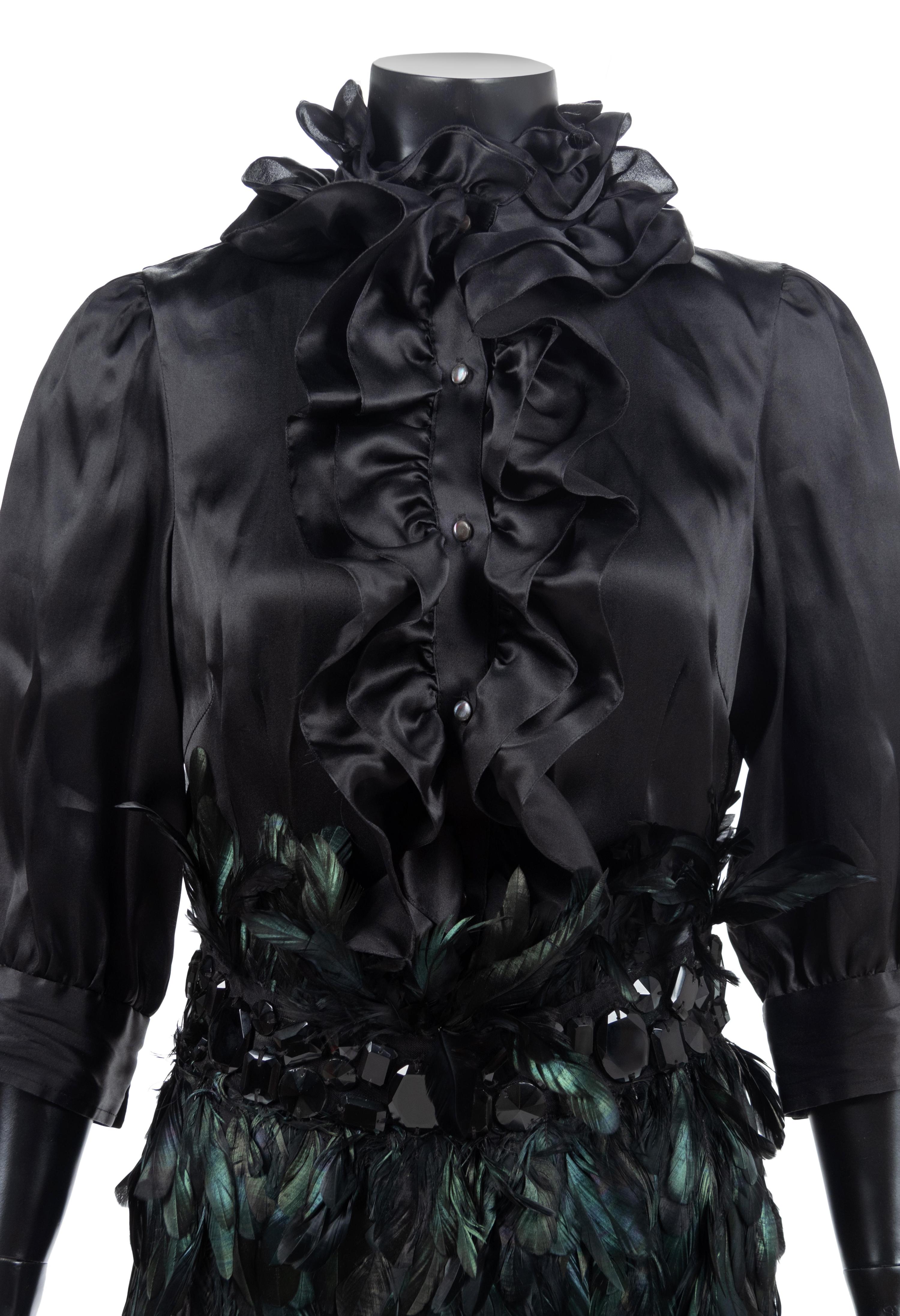 Naeem Khan Black Feather Ensemble, 1990-2000s