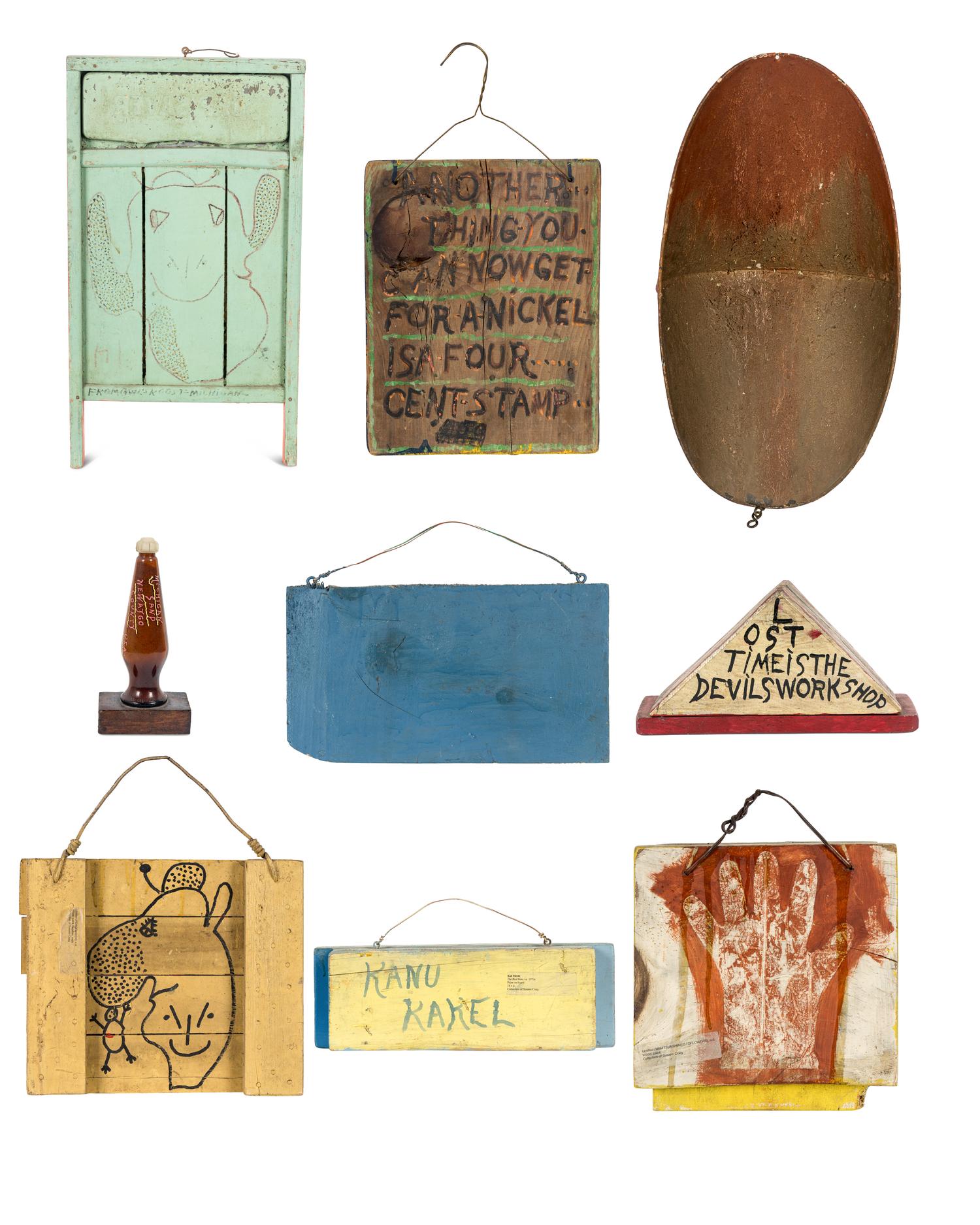 A Group of 9 Wall-Mounted Works
