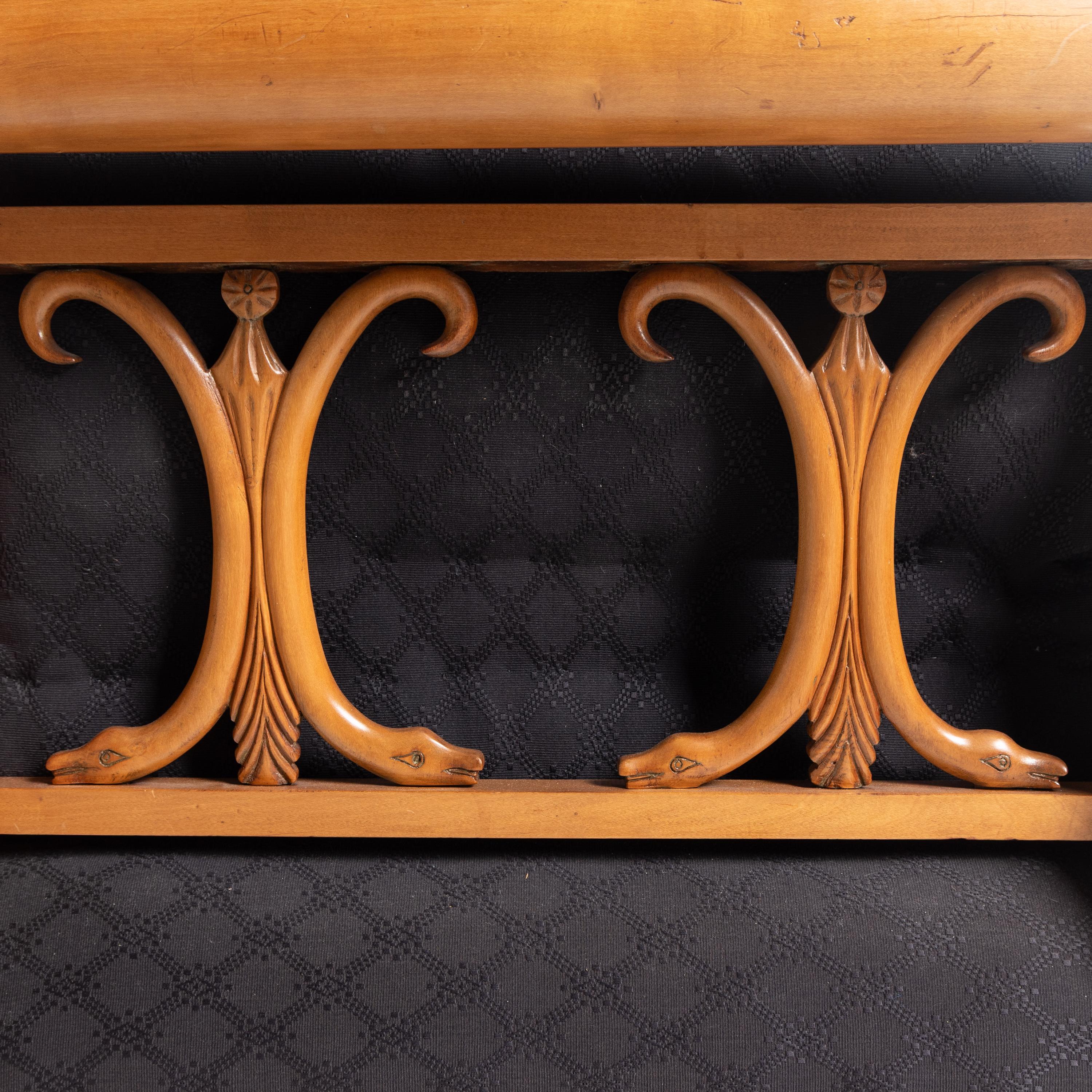 A Biedermeier Fruitwood Sofa
