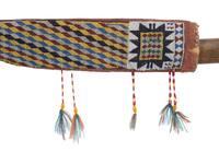 Anishinaabe Loom-Beaded Knife Sheath, with Knife, Exhibited and Published