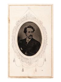 [LINCOLN, Abraham (1809-1865)]. Tintype portrait of John Wilkes Booth.