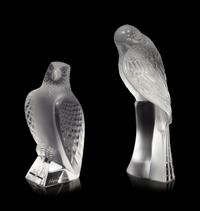 Two Lalique Bird Ornaments
