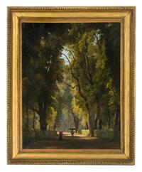 Continental School (19th Century) Untitled (Mother and Child in Park)