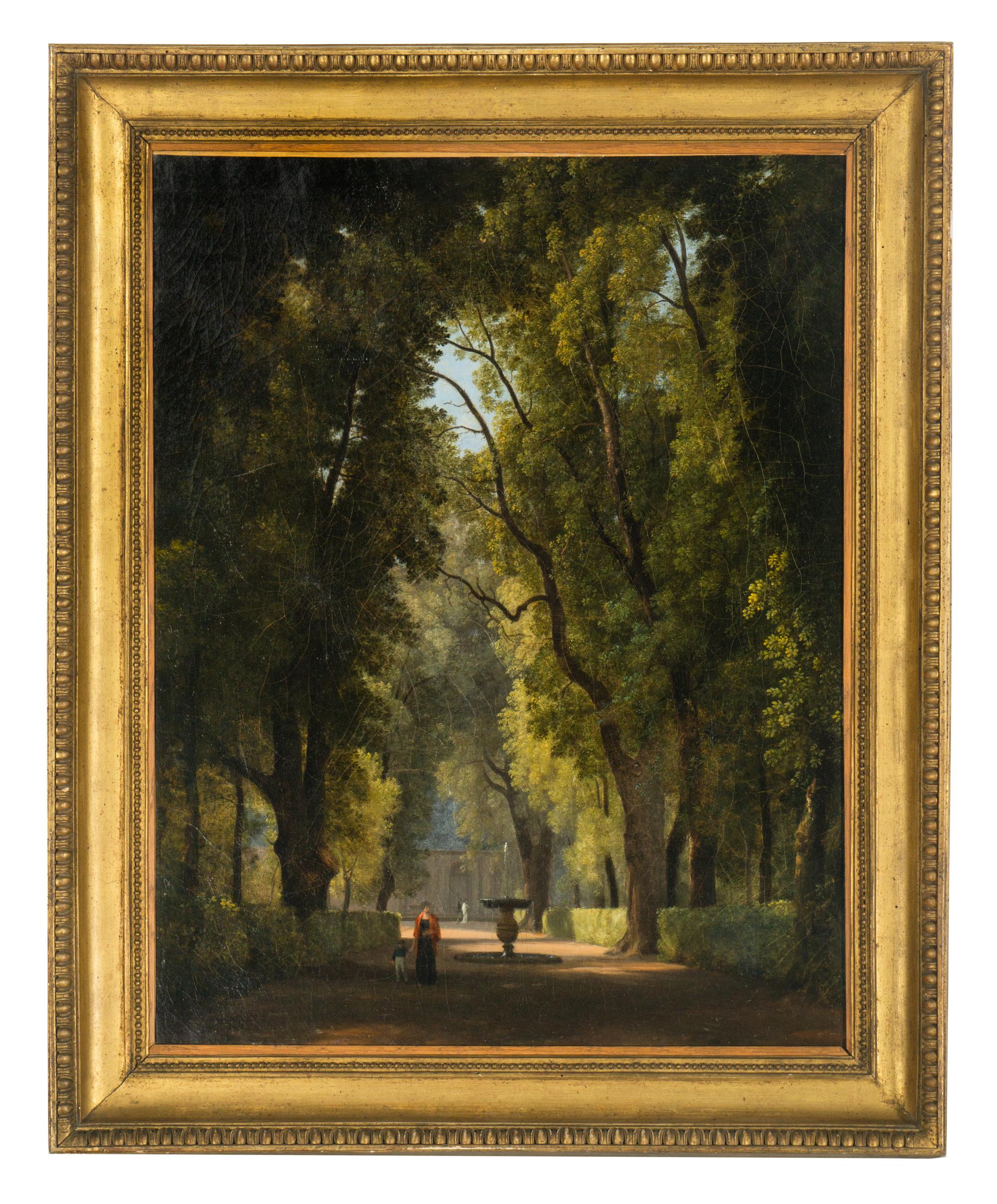 Continental School (19th Century) Untitled (Mother and Child in Park)