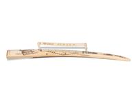 Alaskan Scrimshawed Cribbage Board
