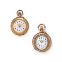 COLLECTION OF YELLOW GOLD OPEN FACE POCKET WATCHES