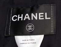 A Chanel Navy Boucle Jacket, Size 36.