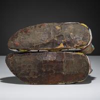 Sioux Beaded Buffalo Hide Moccasins