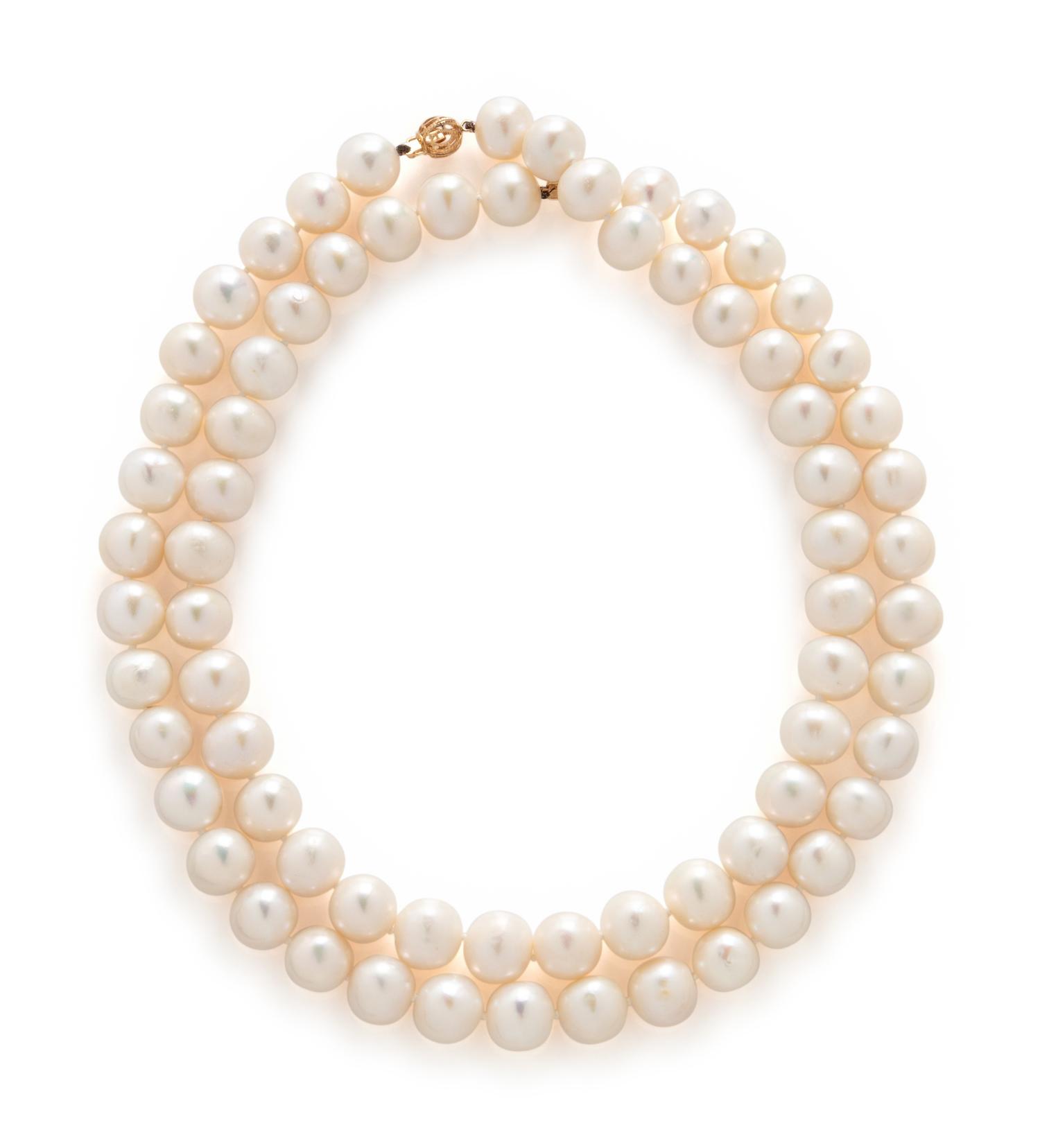 PAIR OF CULTURED PEARL NECKLACES