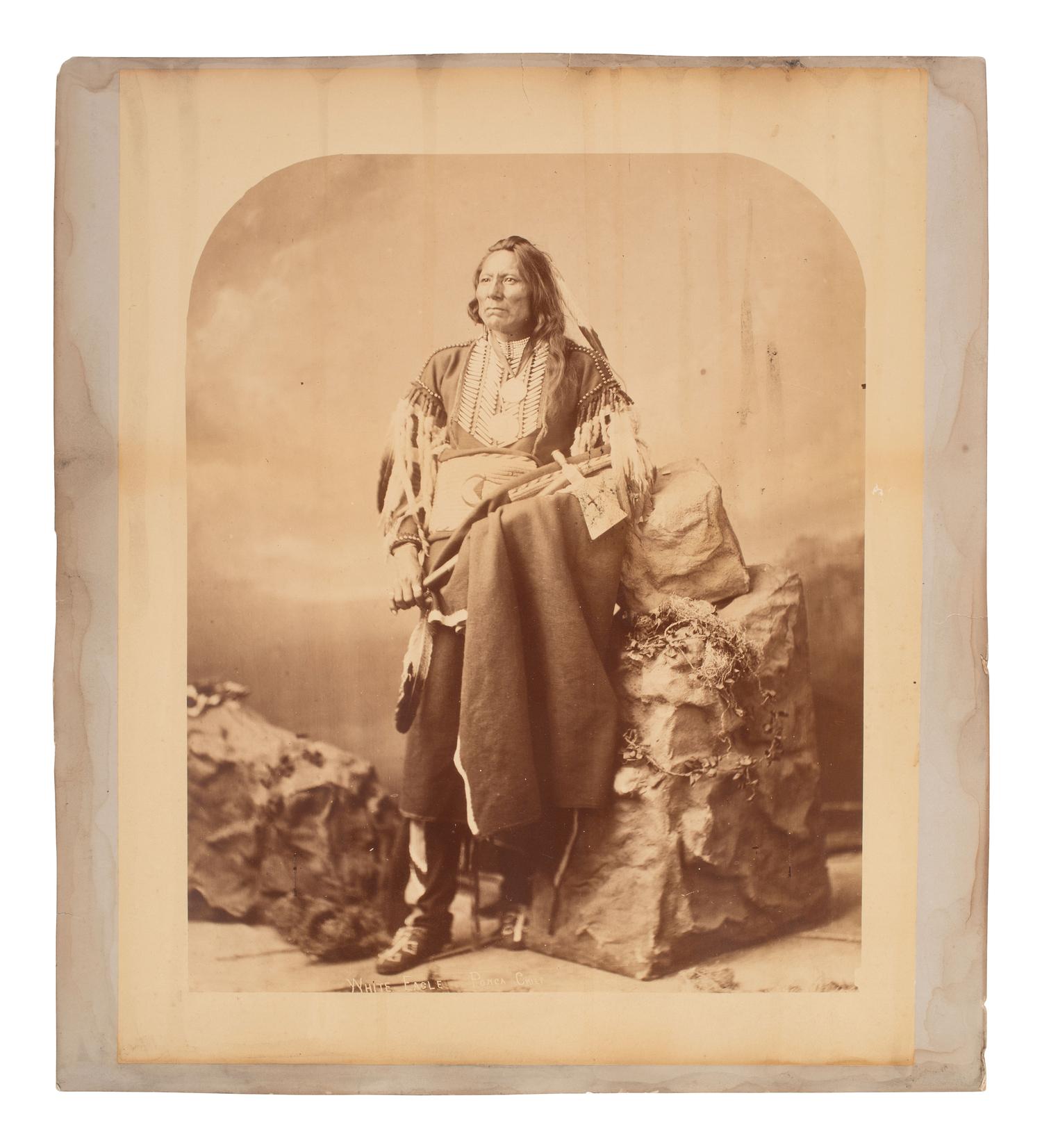 BELL, Charles M. (1848-1893), photographer. Three mammoth plate photographs of Native American delegates. Washington, DC, ca 1877.