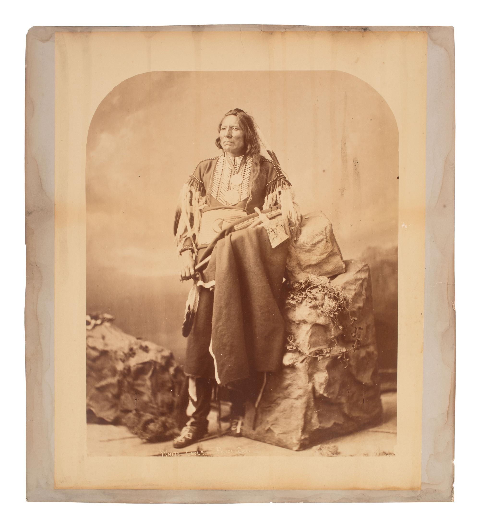BELL, Charles M. (1848-1893), photographer. Three mammoth plate photographs of Native American delegates. Washington, DC, ca 1877.