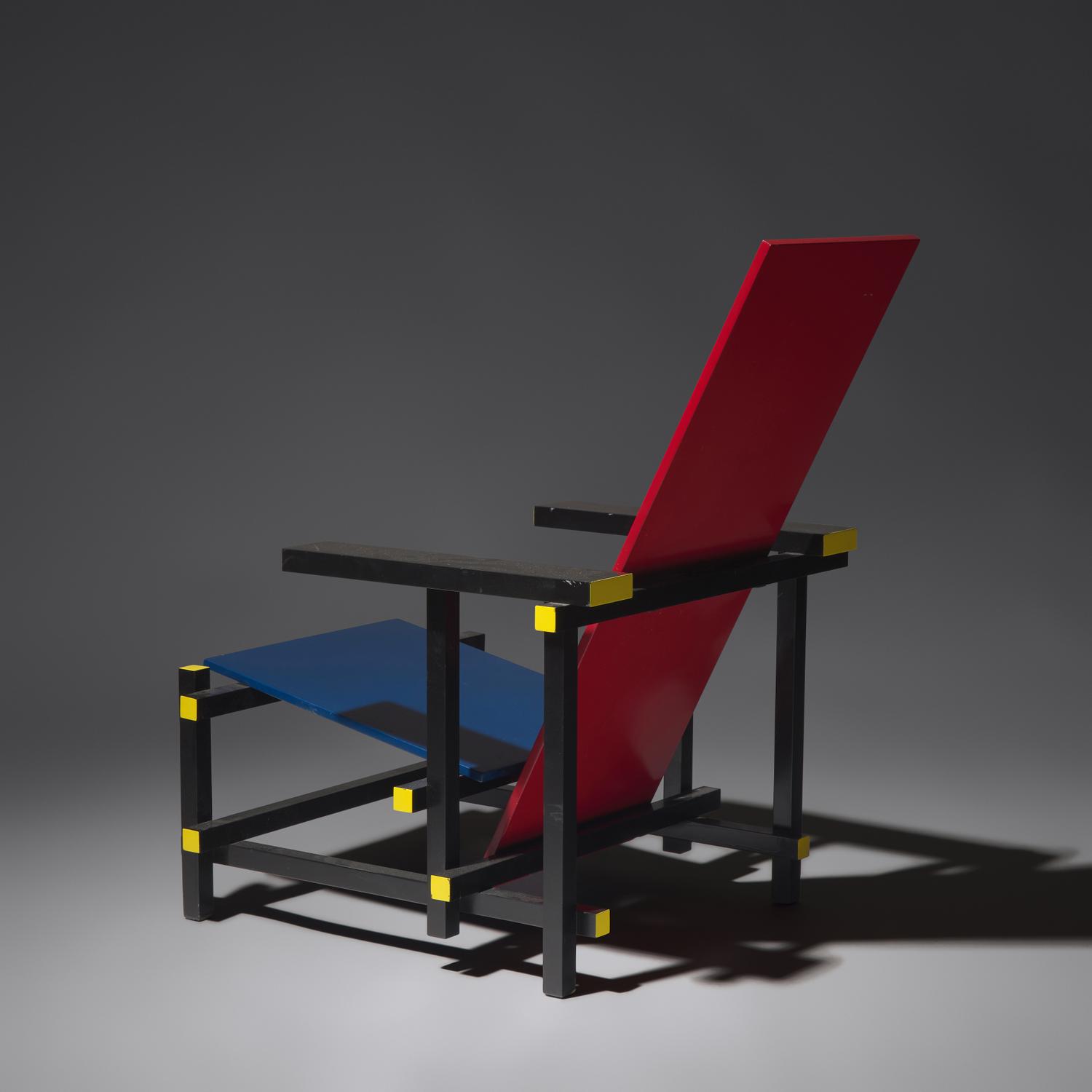Red Blue chair, 1918 / c. 1990 for Cassina, Italy