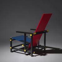 Red Blue chair, 1918 / c. 1990 for Cassina, Italy