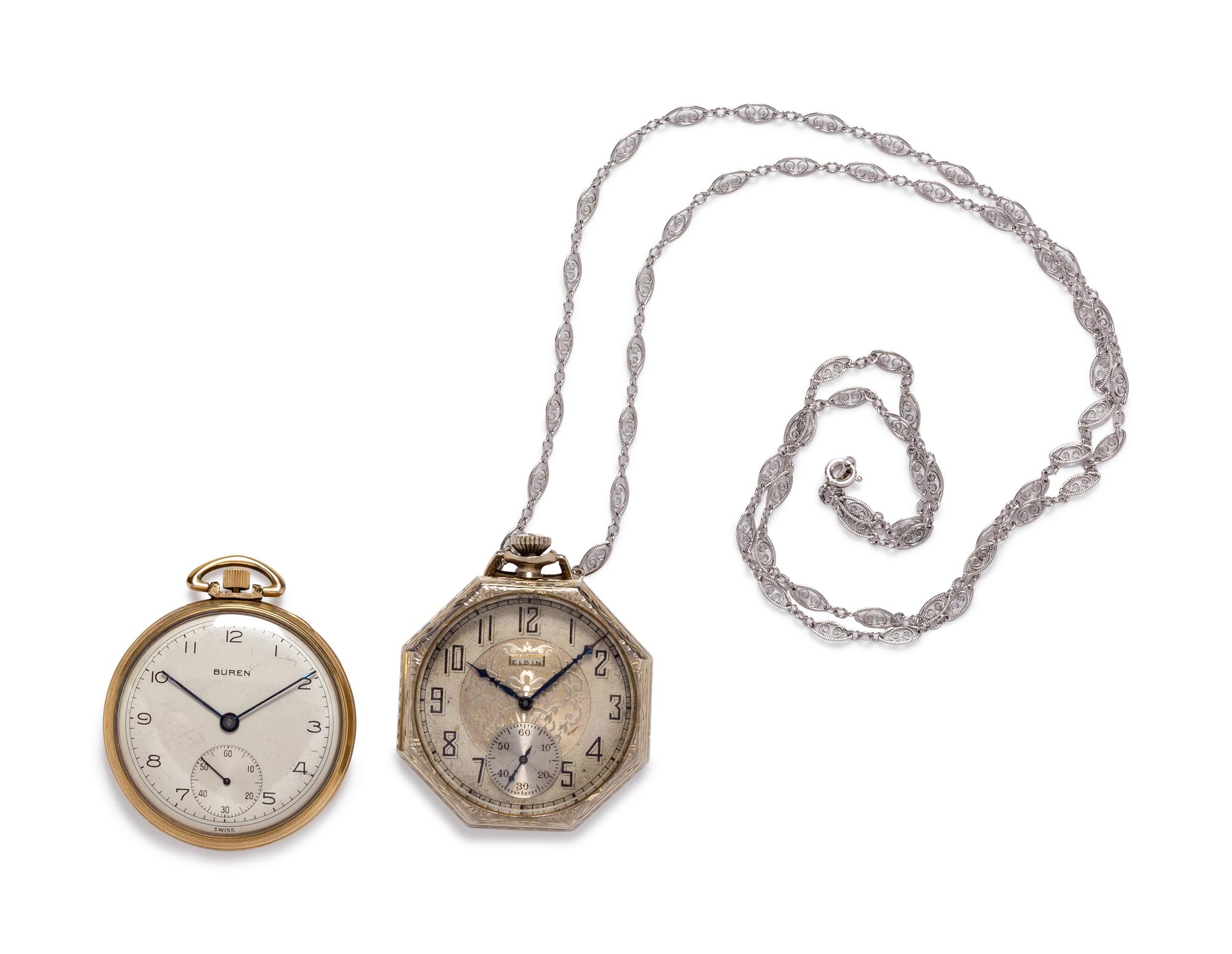 A Collection of Open Face Pocket Watches,