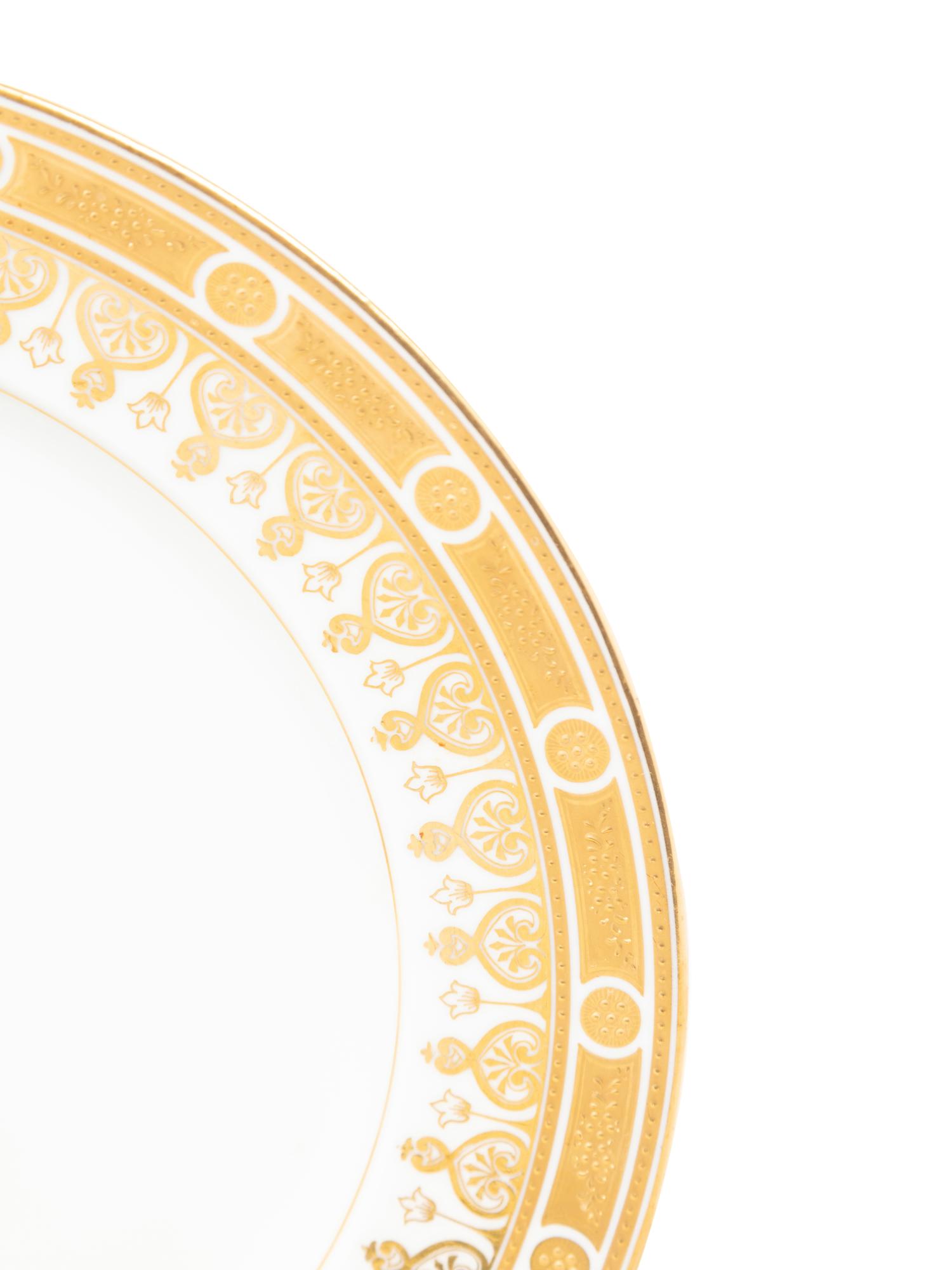An Austrian Parcel Gilt Porcelain Service