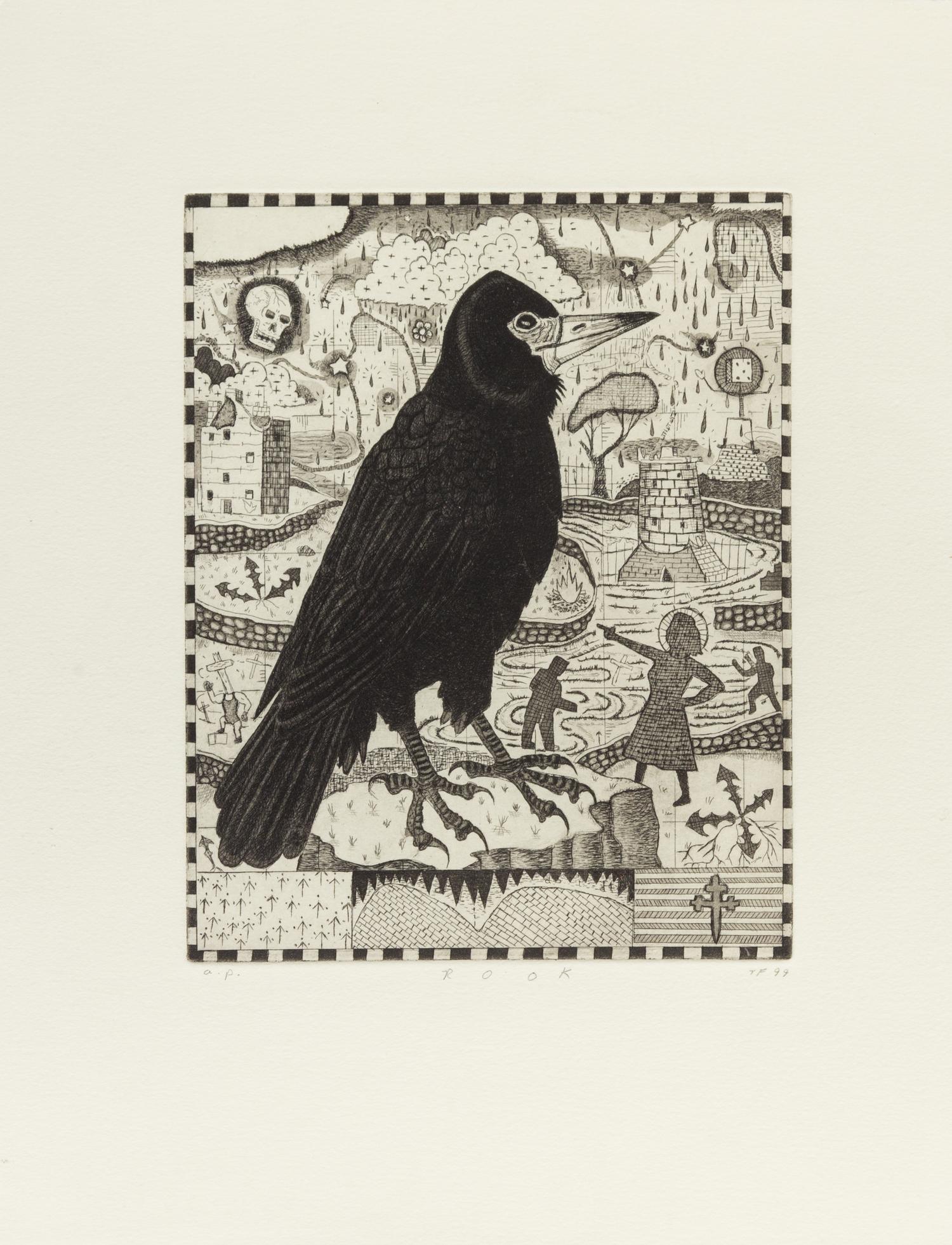 Tony Fitzpatrick, (American, b. 1958), Vehicle 1958 and Rook, 1999 (a group of 2)