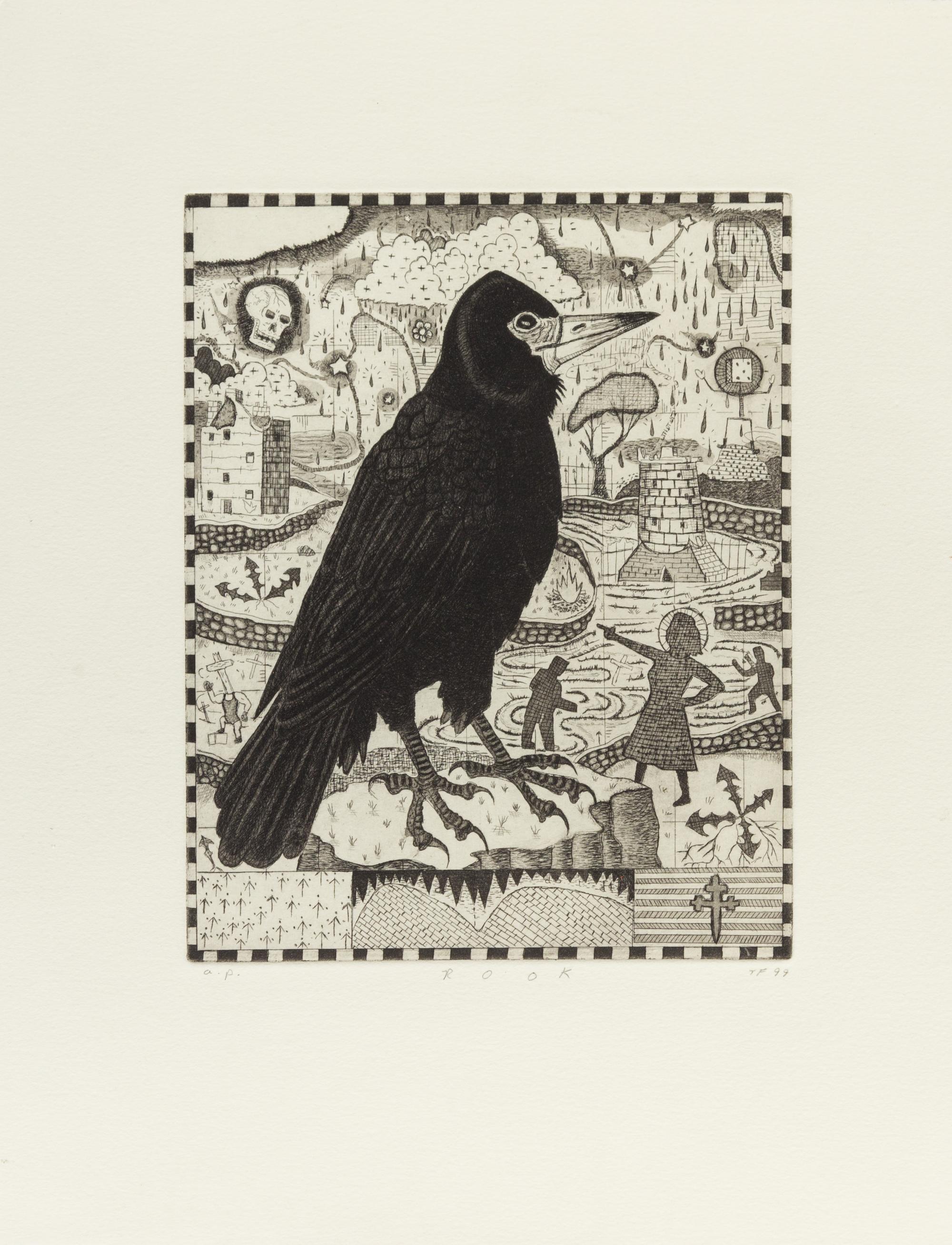 Tony Fitzpatrick, (American, b. 1958), Vehicle 1958 and Rook, 1999 (a group of 2)