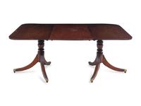 APPROVED FOR DONATION A Georgian Style Mahogany Double Pedestal Dining Table