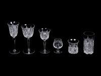 An Austrian Cut Glass Stemware Service